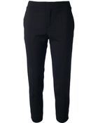 Chloé Cropped Tailored Trousers - Lyst