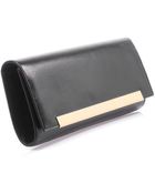 Saint Laurent Lutetia Grainedleather Clutch - Lyst