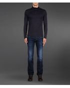 Armani Longsleeved Polo - Lyst