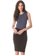 Donna Karan New York Sleeveless Illusion Back Bodysuit - Lyst