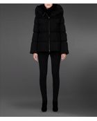 Emporio Armani Short Down Jacket with Cowl Neck - Lyst