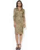 Lauren by Ralph Lauren Cotton Sateen Workshirt Dress - Lyst