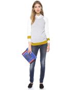 Madewell Dorian Colorblock Pullover - Lyst