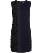 Victoria, Victoria Beckham Textured Shift Dress - Lyst