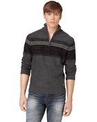 Calvin Klein Jeans Striped Half-zip Pullover - Lyst