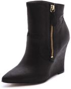 Steven By Steve Madden Meter Wedge Booties - Lyst