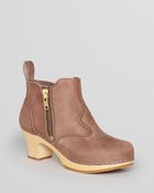 Swedish Hasbeens Clog Booties 850 Zip It Victoria - Lyst