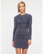 T By Alexander Wang Brushed Wool Sweatshirt Dress - Lyst