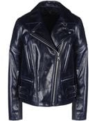 Victoria Beckham Joan Leather Moto Jacket - Lyst
