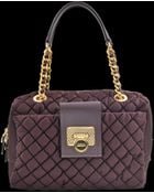 Moschino Quilted Goffrato Bowling Bag - Lyst