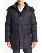 Vince Camuto Quilted Hooded Anorak - Lyst