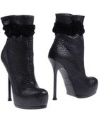 Yves Saint Laurent Rive Gauche Ankle Boots - Lyst