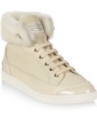 Ferragamo High Top Sneaker - Lyst