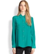 Marc By Marc Jacobs Alex Silk Shirt - Lyst