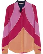 See By Chloé Ellipses Printed Silk Crepe De Chine Shirt - Lyst