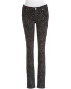 7 For All Mankind Jacquard Stretch Skinny Pants - Lyst