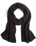 Brooks Brothers Cashmere and Wool Cable Knit Scarf - Lyst