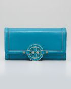 Tory Burch Amanda Continental Flap Wallet Electric Eel - Lyst