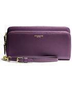 Coach Legacy Double Accordion Zip Wallet in Leather - Lyst