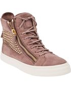 Giuseppe Zanotti Studded Hitop Sneaker - Lyst