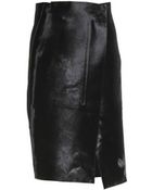 Jil Sander Calf Hair Skirt - Lyst