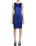 Karen Millen Minimal Signature Satin Shift Dress - Lyst