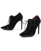 L.a.m.b. Isabella Suede Lace Up Booties - Lyst