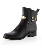 MICHAEL Michael Kors Arley Leather Ankle Boot - Lyst