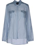 Pf Paola Frani Long Sleeve Shirt - Lyst