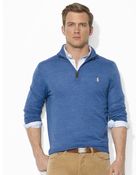 Polo Ralph Lauren Merino Wool Half-Zip Sweater - Lyst