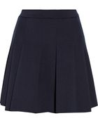 T By Alexander Wang Pleated Neoprene Skirt - Lyst