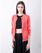 Pull&Bear Basic Cotton Jacket - Lyst