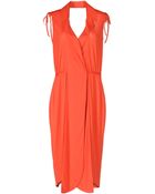 Yves Saint Laurent Rive Gauche Kneelength Dress - Lyst