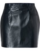 J.W. Anderson Leather Mini-Skirt In Navy - Lyst
