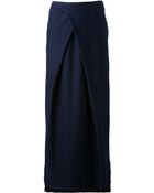 Mm6 By Maison Martin Margiela Pleated Maxi Skirt - Lyst
