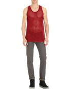Robert Geller Open Knit Tank - Lyst