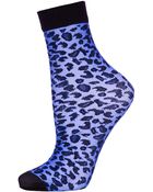 Topshop Leopard Print Pop Socks - Lyst