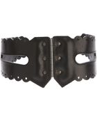 McQ by Alexander McQueen Wide Scalloped Belt - Lyst