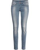 H&M Skinny Low Jeans - Lyst