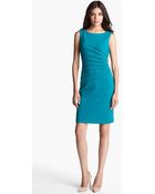 Ivanka Trump Side Zipper Sheath Dress - Lyst