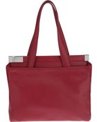 Maison Martin Margiela Calf Leather Tote Bag - Lyst