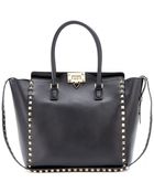 Valentino Rockstud Small Trapeze Tote - Lyst