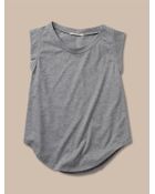 Alternative Apparel Cap Sleeve Crew T-Shirt - Lyst