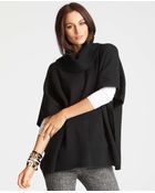 Ann Taylor Merino Wool Blend Poncho - Lyst