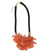 Elvira Sazesh Coral Tassel Necklace - Lyst
