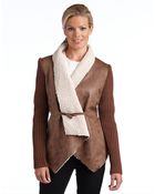 Sam Edelman Faux Shearling Jacket - Lyst