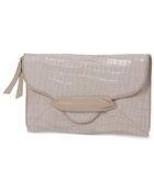 Alexandra De Curtis Eve Envelope Clutch - Beige - Lyst