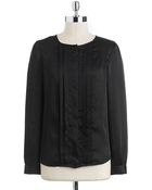 Anne Klein Tuxedo Blouse - Lyst