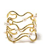 Aurelie Bidermann Pearl Cuff - Lyst