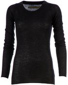 Enza Costa Round Neck Sweater - Lyst